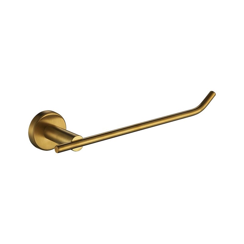 JQK Hand Towel Bar, Brushed Gold Stainless Steel Towel Ring Holder for Bathroom, 9 Inch Wall Mount, TR100-BG - Image 1